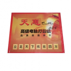 立方(LF) 4聯 二等分 天惠電腦打印紙 241-4 70g 80列 二等分 帶壓線（彩色）