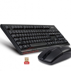 雙飛燕 A4tech 3100N 針光無(wú)線鍵盤(pán)鼠標(biāo)