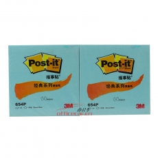 3M 654P 經(jīng)典報事貼 76*76mm （藍色