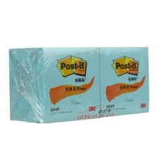 3M 654P 經(jīng)典報(bào)事貼 76*76mm （藍(lán)色） 12本/封