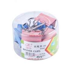 志強 Z.Q NO:1001 彩色長尾夾 51mm