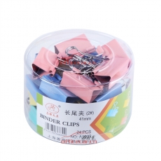 志強 Z.Q NO:1002 彩色長尾夾 41mm