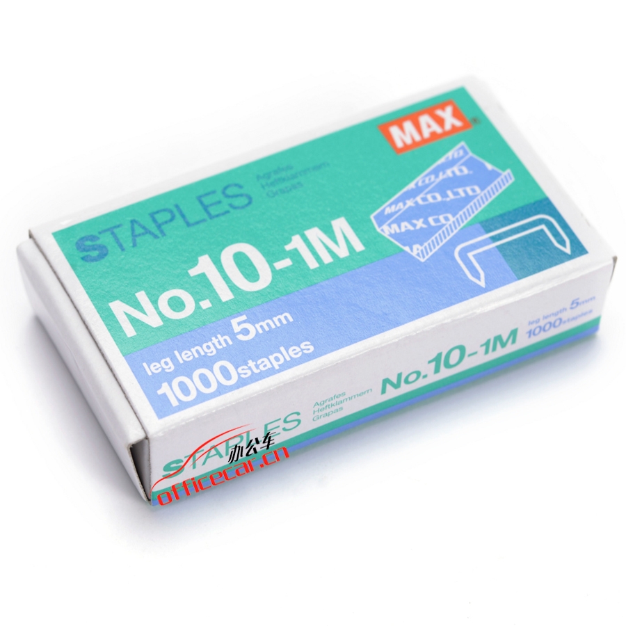 美克司 MAX 統一訂書針 NO.10-1M 10# 1000枚/盒