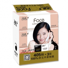 潔柔 C&S JR069 抽紙F(tuán)ace面子系列3層135抽抽式面巾紙*3包(中規(guī)格)百花香味