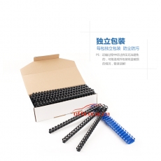 美思 MASS 裝訂膠圈 8mm  100條/盒 （白色）：黑，灰，白，紅，藍，綠