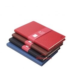 前通 Front DV64-A501 A5硬面筆記本/記事本 (咖啡色) 100頁(yè)/本 （交叉紋） 4本/封