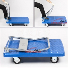 國產 Domestic 90*60cm （膠板質量好）（超靜音加厚）手拉大平板車/手推車/手拉車/拖車(300型)