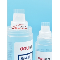 得力(deli)7303S 125ml刷片膠頭液體膠 高粘度可水洗透明膠水12支/盒